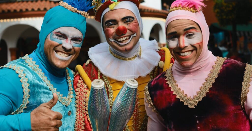 découvrez l'univers fascinant des artistes de cirque : acrobates, jongleurs et clowns, qui émerveillent petits et grands avec leurs spectacles impressionnants et leur talent exceptionnel.
