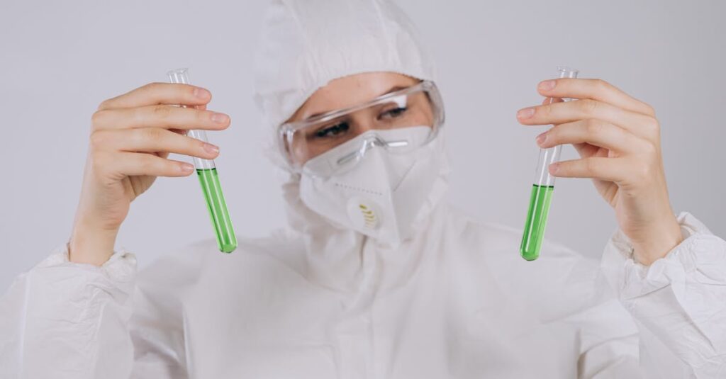 technicien chimiste spécialisé dans l'analyse, la préparation et le contrôle qualité des produits chimiques en laboratoire.