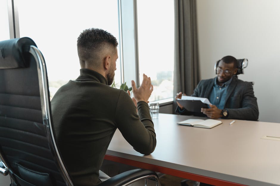 Recruitment process and hiring metrics in a modern office