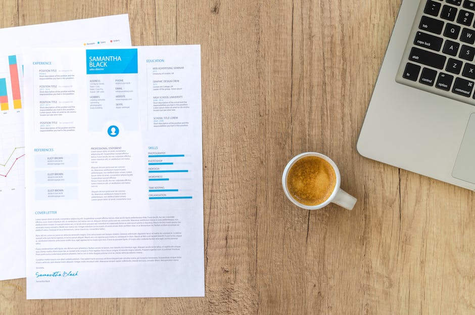 Job application documents ready to send with CV and cover letter