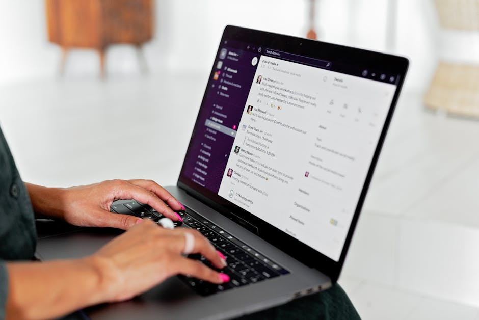 Person adapting to digital tools in a hybrid work environment