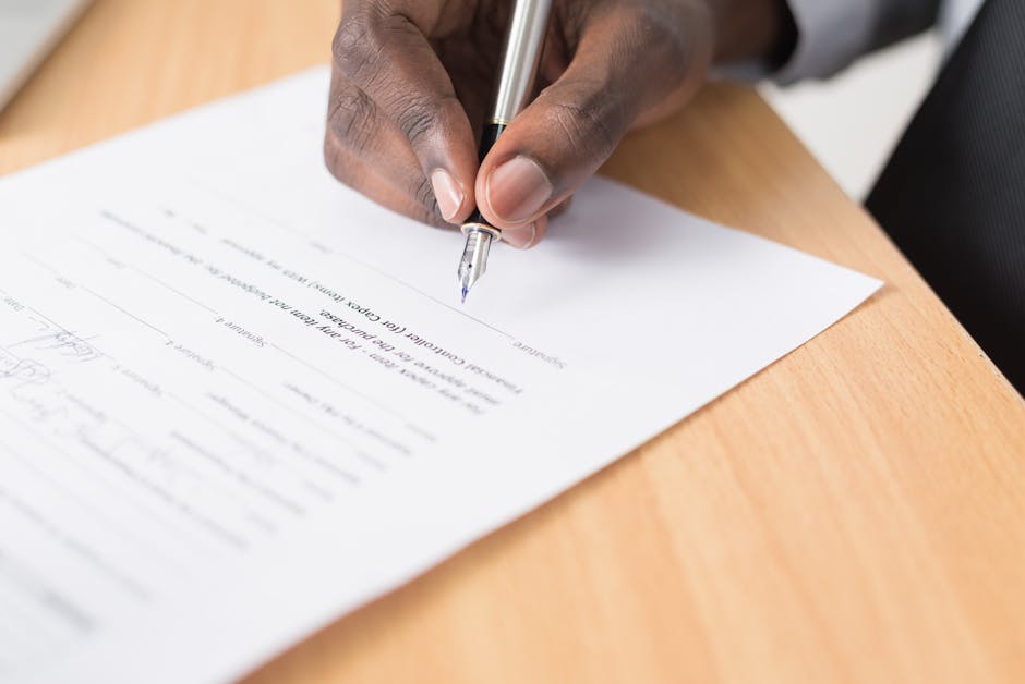 Checklist and documents on a desk for preparing a legal case