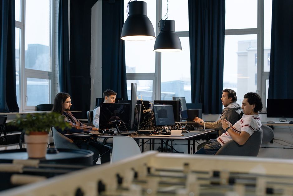 HR professional working with payroll software on a computer