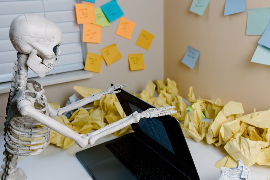 Overloaded inbox and notifications illustrating urgent but low-value tasks
